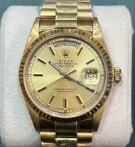 Rolex Daydate 18038 香檳條字