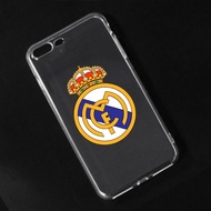 IP PHONE CASE HO NE 7 /8/X/11/12/13/14 FULL CODE REAL MADRID LOGO TRANSPARENT 0.04mm type 1 protects