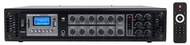 RCS180-6 180 Watt 6 Zone 70V Commercial Amplifier, Bluetooth, 3 Mic Inputs, Perfect for Restaurants,
