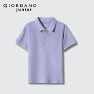 Giordano Junior's Lycra Pique Lion Embroidery Polo