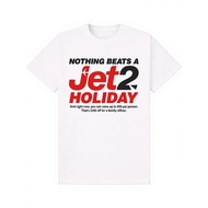 Funny Jet2 Holiday Slogan T-Shirt For Men & Women - "nothing Beats A Graphic Print, Black With Red W