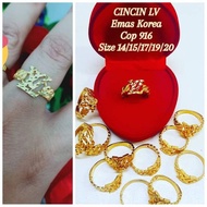 cincin emas 916﹢ CINCIN LV EMAS KOREA ( ADA COP 916)