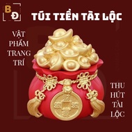 3 Jars of rice salt, bags of gold coins and feng shui fortune to attract luck and fortune