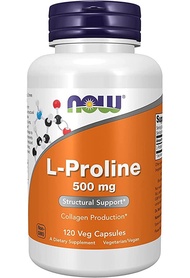 Now Foods L-Proline 500 mg 120 caps