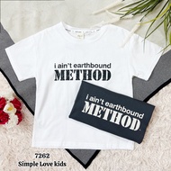[Simple Love Kids] Unisex Alphabet T-Shirt 7262