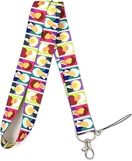 The Golden Girls Classic Comedy TV Show Portraits 17.7" Neck Lanyard Keychain Holder ID Badge Mobile