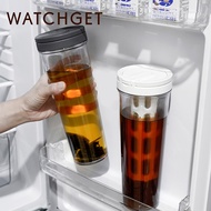 WATCHGET Cold Brew Coffee Bottle WATCHGET Cold Brew Bottle Plastic Reusable Iced Coffee Maker with R