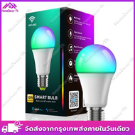 หลอดไฟอัจฉริยะ Smart LED Bulb WiFi / Bluetooth RGB+CCT E27 ควบคุมผ่าน APP มีรีโมท ปรับได้ 16 ล้านสี 