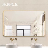 Perforated Waterproof Style-Free Bathroom Hotel Table Bathroom Wall Glass Mirror Face Wash Mirror Wa