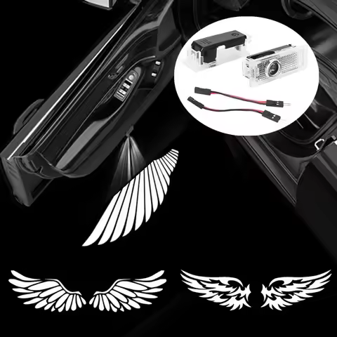 2Pcs Car Door LED Welcome Light 3D Projector Lamp For BMW 1 3 5 7 Series E90 E91 E92 E93 E60 E61 F10