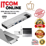 PEPPER JOBS TCH-MBP7+ TCH-MBP7 DUAL TYPE-C TO 2-TYPE-C/HDMI/2-USB3.2/LAN GIGABIT ADAPTER DISPLAY