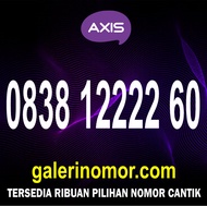 Nomor Cantik Axis 11 Digit Axiata Prabayar Support 4.5G Jaringan XL Nomer Kartu Perdana 0838 12222 60