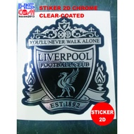 0157 20230814-1206 LIVERPOOL FOOTBALL CLUB STIKER 2D CHROME CLEAR-COATED
