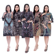 model baju batik terbaru 2020 batik tunik zipper wayang