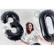 BLACK NUMBER BALLOON 0-9 BIG SIZE MK00