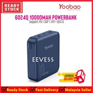 100% Original YOOBAO 6024Q 22.5W ULTRA TINY 10000MAH Powerbank WITH TORCH LIGHT DUAL INPUT DUAL OUTP