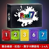 Board Game Cards red Seven red 7 Adult Playing Games Multiplayer Group Build Family Leisure Party Pa