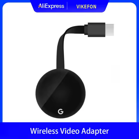 Chromecast Google Wireless WiFi Mirascreen HDMI-Compatible HD Display Dongle Media Streaming Video T