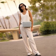 美國 TRAVELON | Roam 3層防盜斜背腰包(冰河灰) | RFID 貼身包