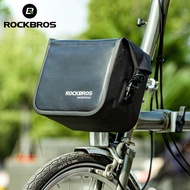 ROCKBROS Bike Bag Waterproof Front Frame Bag Foldable Shoulder Backpack BMX Handlebar Bag MTB Road Bike Accessories