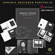 Graphic Design Portfolio Template for Adobe InDesign INDD