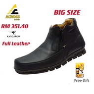 🔥[BIG SIZE]🔥Men Shoe 💯 Original KANGAROO FULL LEATHER KG-9650B (FREE SHOE POLISH)