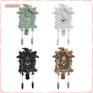 [szxmkj2lp] Cuckoo Clock Wall Clock with Hourly Chime Stylish Plastic Mechanism for Wall Home Office