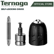 TERNAGA 0.8-10mm Drill Chuck Adapter 3/8"- 24UNF Thread Drill Bit Converter Thread Quick Change Adap