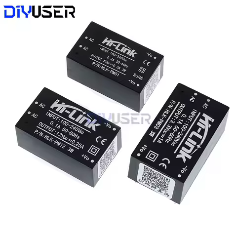 DIYUSER HLK-PM01 HLK-PM03 HLK-PM12 AC-DC 220V to 5V/3.3V/12V Mini Power Supply Module Intelligent Ho