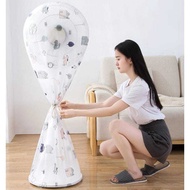 Fan dust cover, full body fan cover to prevent dust