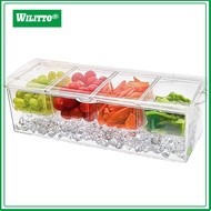 Fruit Compartment Box Portable Fruit Container Portable Fridge Fruit Box with Ice Storage Keep Your