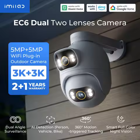 IMILAB EC6 Dual Pro 10MP Security WiFi Camera With Colour Night Vision Smart Human Detection&Trackin