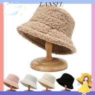 LA Fisherman Cap Men Women Lamb Wool Warm Casual Sun Cap