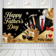 5x3ft Happy Fathers Day Photography Backdrop Decorations I Love Dad Fathers Day Party Decor Photosho