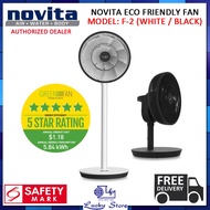 NOVITA F2 GREENFAN, ECO FRIENDLY, STAND FAN, F2, 1 YEAR WARRANTY