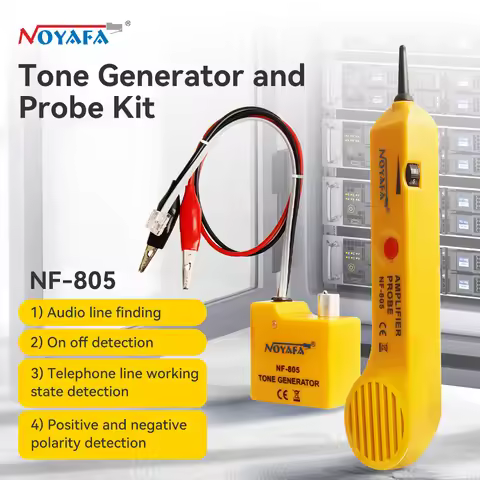NOYAFA Tone Generator Cable Tester NF-805 High Accuracy Wire Detector Tone Tracer Inductive Amplifie