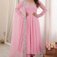 New Arrivals embroidery work Georgette gown