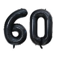 40inch Large Black Number Balloons 10 20 30 40 50 60 70 80 90 years Adult Birthday Anniversary Decor