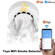 Wifi Smoke Detector Alarm Fire Protection Tuya Smoke Sensor Smoke House Combination Fire Alarm Home 