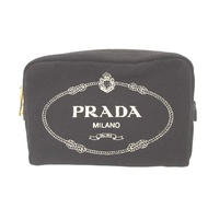 近全新 Prada Canapa 1NA021 黑色帆布手拿包 0953 [二手] PRADA