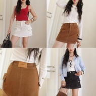 LOONNYSTORE - Gale Skirt - กระโปรงตัดสีด้าย (มีซับ)