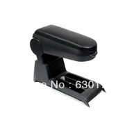 Center Console Armrest (Leatherette Black) For VW Volkswagen Polo 9N 9N3
