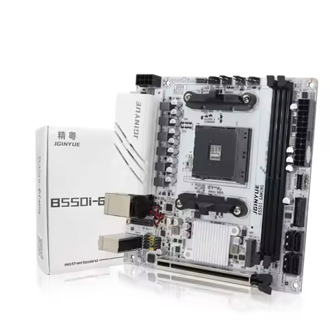 JINGYUE B550I GAMING Motherboard AM4 PCIe 4.0 Dual M.2 DDR4 Mini-ITX for AMD Ryzen 5000 4000 Gaming 
