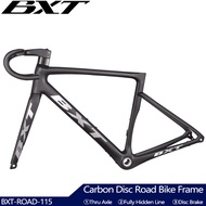 Disc Road Bicycle Carbon Frame Full Internal Cable Line Carbon Disc Road Bike Frame Integrated Handlebar Thru Axle Road Frame