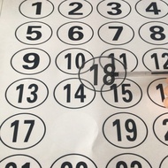 1-30CM Transparent Round Special-Shaped Waterproof Self-Adhesive Number Number Sticker Label Sticker