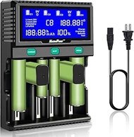 MaximalPower Universal Smart Battery Charger with Smart LCD Display for Rechargeable 9V AA AAA C D 2