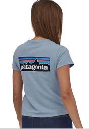 荻瑪士 【Patagonia 】P-6 Logo Responsibili 女款 經典有機棉圓領短T