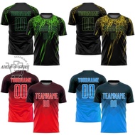 Premium (Black and green speckled design)Philippines Green Splash Jersey Custom Team Name Number 00 