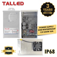 POWER SUPPLY ADAPTOR SEMIWATERPROOF 12V 600W 50A TALLED