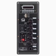 12V Amplifier Board Square Dance Speaker 80W Amplifier Board Support Bluetooth AUX TF-Card U-Disk Re